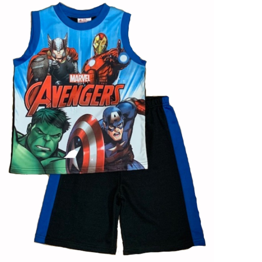 avengers boy short set
